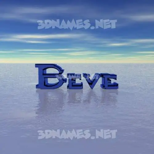 beve in Horizon style - 3D name wallpaper beve in Horizon style - 3D name wallpaper