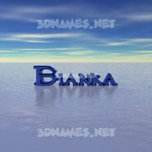 bianka in Horizon style - 3D name wallpaper