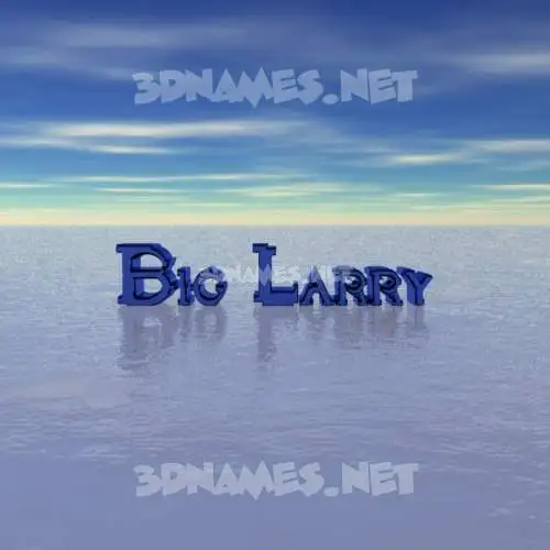 big larry in Horizon style - 3D name wallpaper
