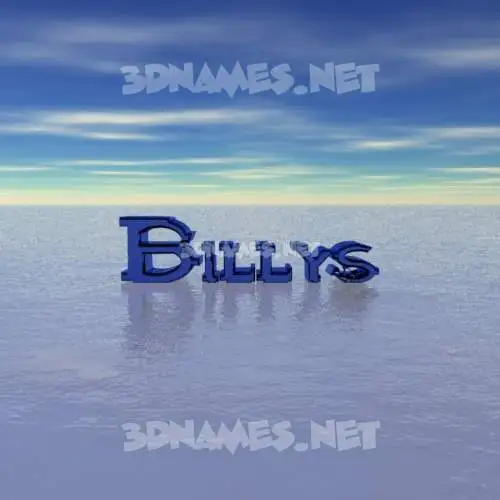 billys in Horizon style - 3D name wallpaper billys in Horizon style - 3D name wallpaper