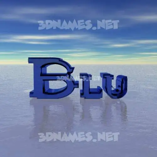 blu in Horizon style - 3D name wallpaper blu in Horizon style - 3D name wallpaper