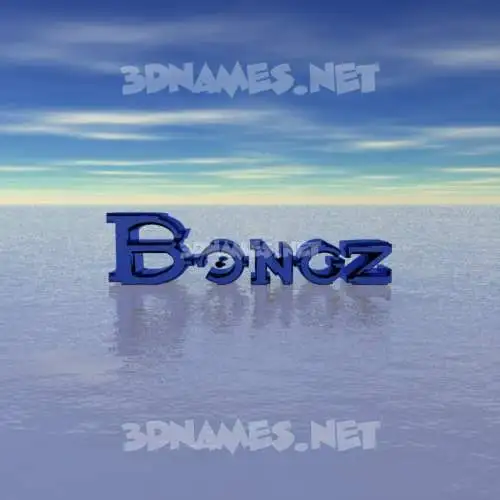 bongz in Horizon style - 3D name wallpaper