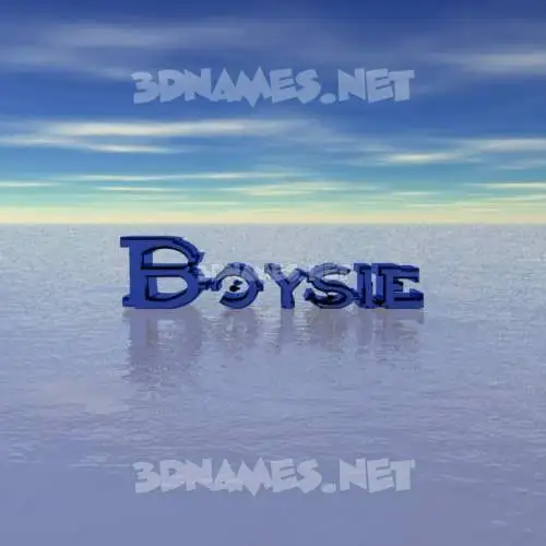 boysie in Horizon style - 3D name wallpaper