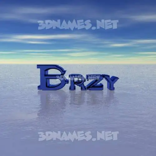 brzy in Horizon style - 3D name wallpaper
