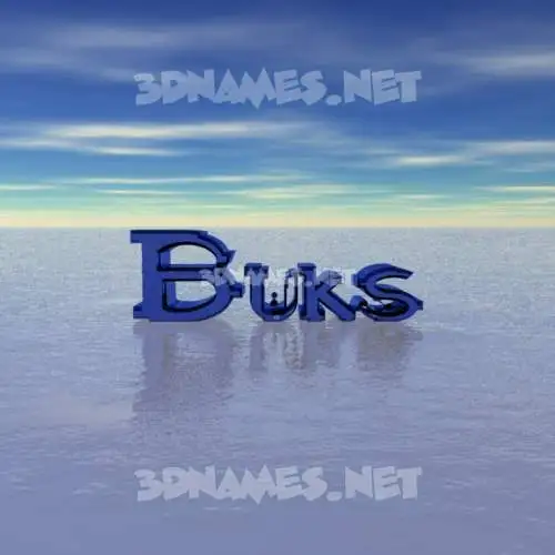 buks in Horizon style - 3D name wallpaper buks in Horizon style - 3D name wallpaper