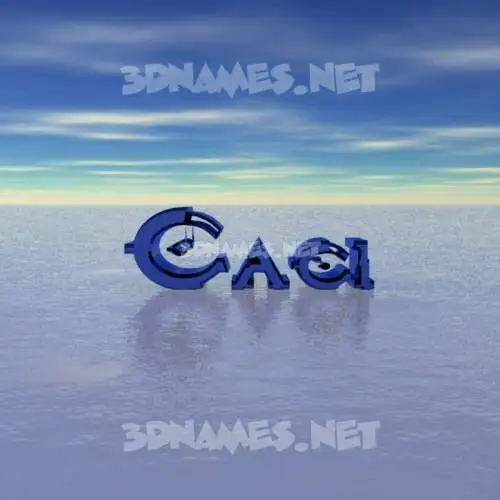 caci in Horizon style - 3D name wallpaper caci in Horizon style - 3D name wallpaper