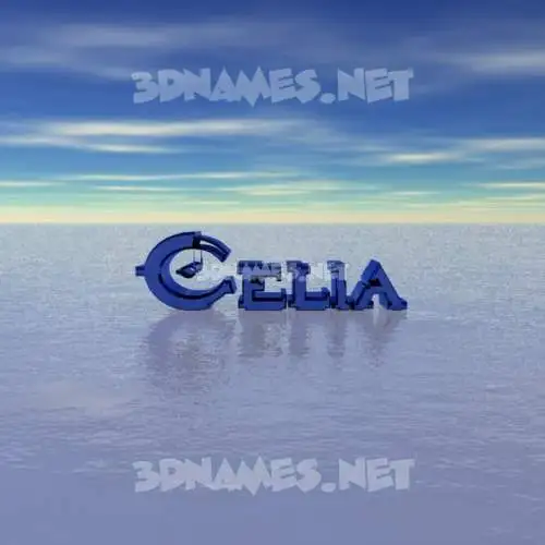 celia in Horizon style - 3D name wallpaper