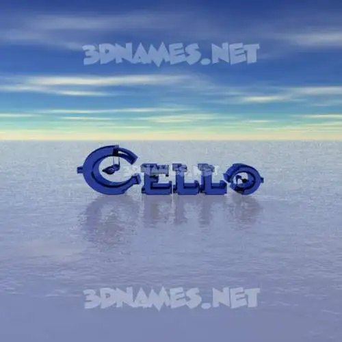 cello in Horizon style - 3D name wallpaper cello in Horizon style - 3D name wallpaper
