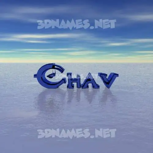 chav in Horizon style - 3D name wallpaper