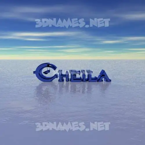 cheila in Horizon style - 3D name wallpaper