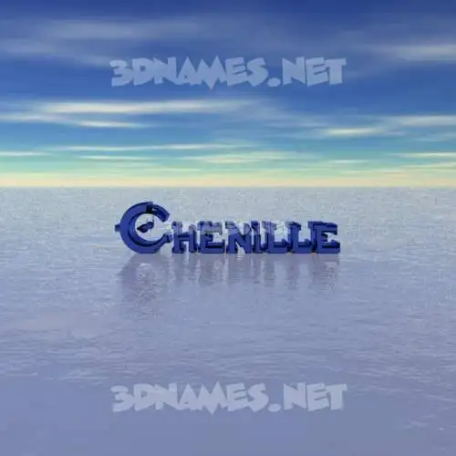 chenille in Horizon style - 3D name wallpaper chenille in Horizon style - 3D name wallpaper