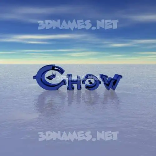 chow in Horizon style - 3D name wallpaper