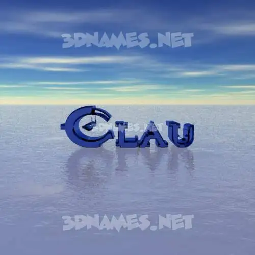 clau in Horizon style - 3D name wallpaper clau in Horizon style - 3D name wallpaper
