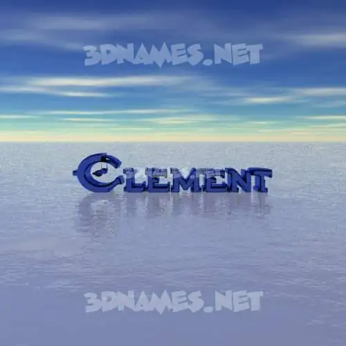 clement in Horizon style - 3D name wallpaper