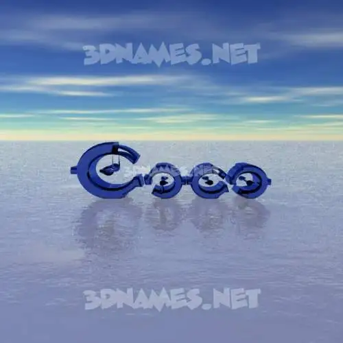 coco in Horizon style - 3D name wallpaper