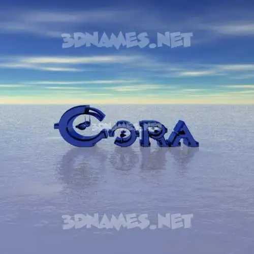 cora in Horizon style - 3D name wallpaper cora in Horizon style - 3D name wallpaper