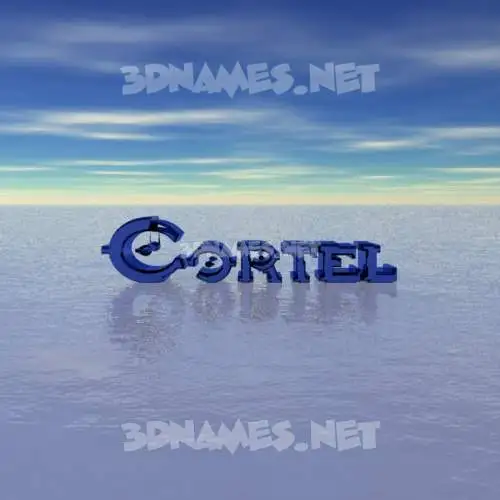 cortel in Horizon style - 3D name wallpaper