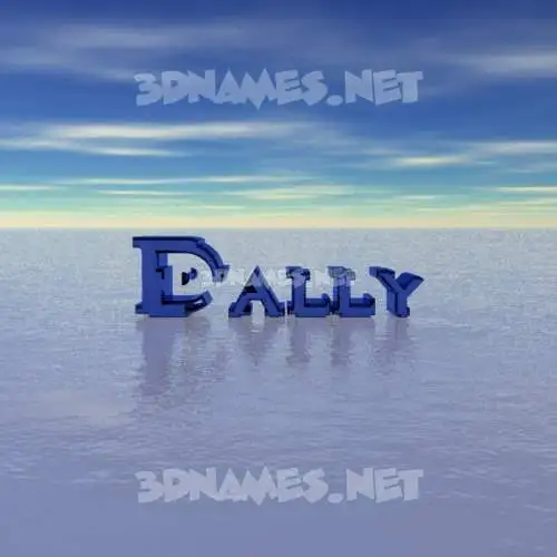 dally in Horizon style - 3D name wallpaper dally in Horizon style - 3D name wallpaper