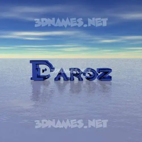 daroz in Horizon style - 3D name wallpaper daroz in Horizon style - 3D name wallpaper