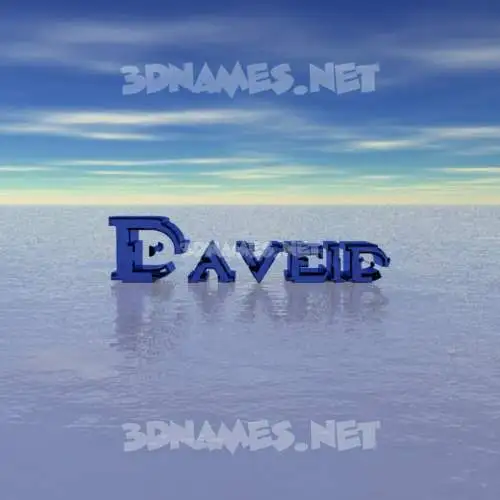 daveid in Horizon style - 3D name wallpaper