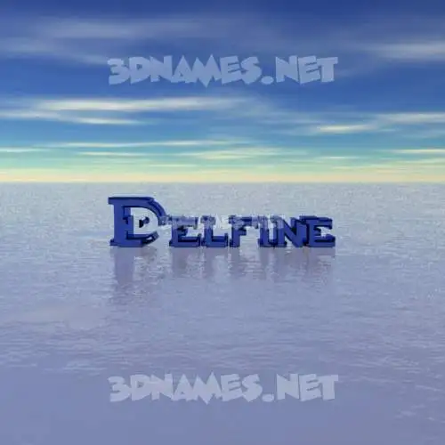 delfine in Horizon style - 3D name wallpaper delfine in Horizon style - 3D name wallpaper