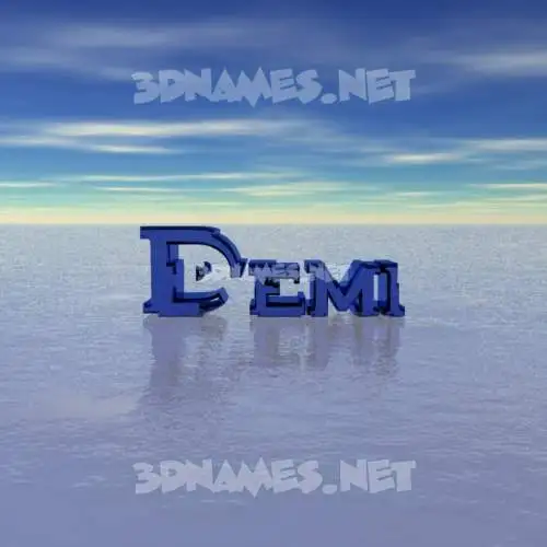 demi in Horizon style - 3D name wallpaper demi in Horizon style - 3D name wallpaper