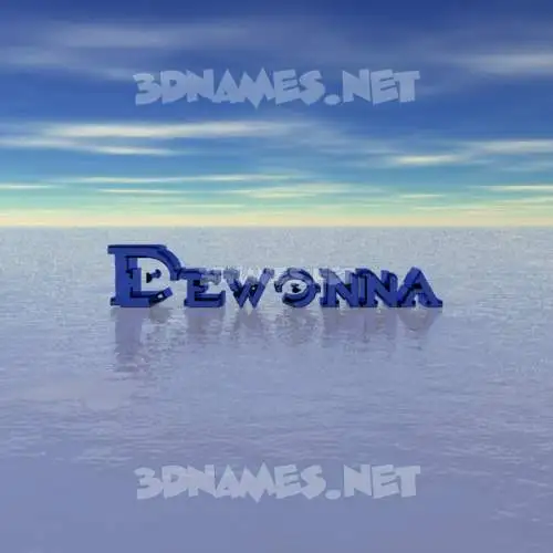 dewonna in Horizon style - 3D name wallpaper dewonna in Horizon style - 3D name wallpaper
