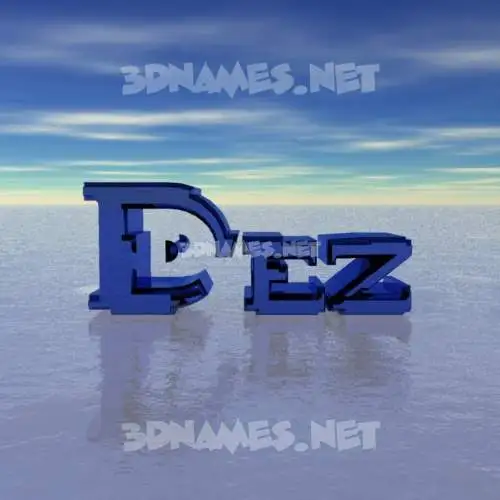 dez in Horizon style - 3D name wallpaper dez in Horizon style - 3D name wallpaper