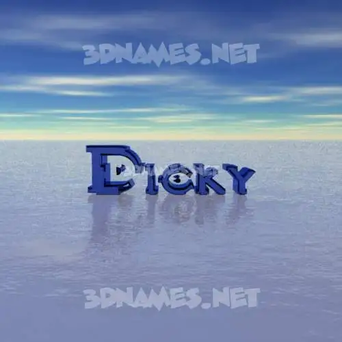 dicky in Horizon style - 3D name wallpaper dicky in Horizon style - 3D name wallpaper