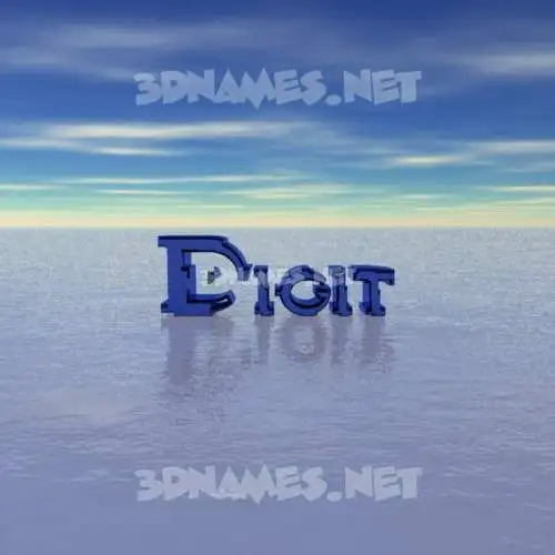 digit in Horizon style - 3D name wallpaper digit in Horizon style - 3D name wallpaper