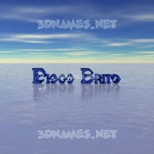 diogo brito in Horizon style - 3D name wallpaper