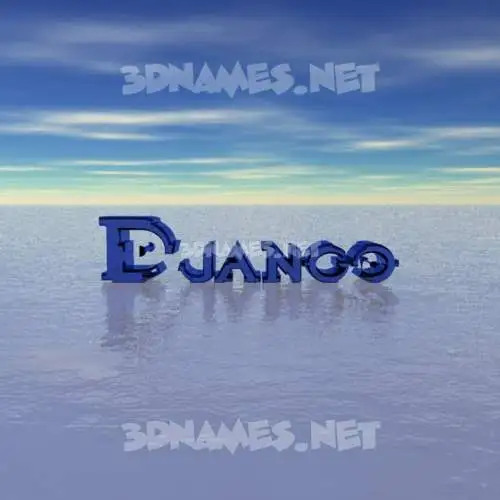 django in Horizon style - 3D name wallpaper