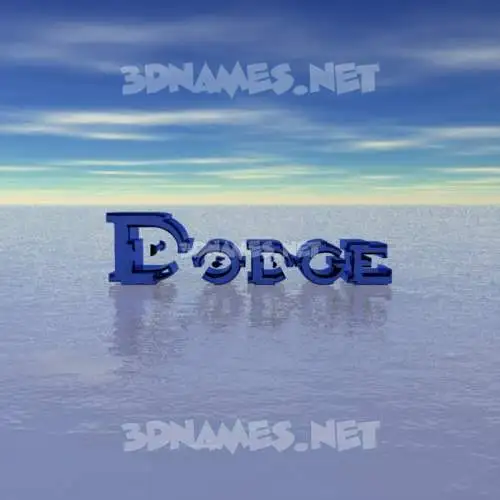 dodge in Horizon style - 3D name wallpaper dodge in Horizon style - 3D name wallpaper