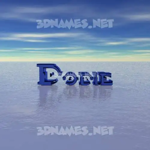dodie in Horizon style - 3D name wallpaper dodie in Horizon style - 3D name wallpaper