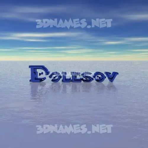 dolesov in Horizon style - 3D name wallpaper