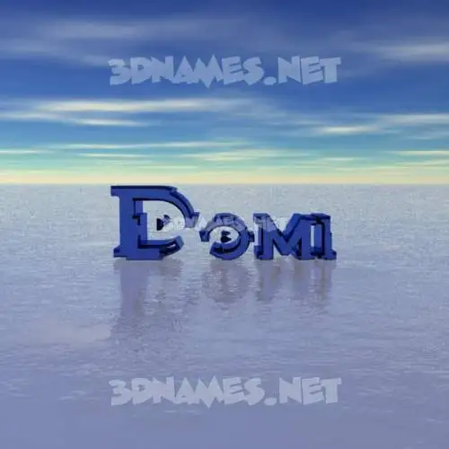domi in Horizon style - 3D name wallpaper domi in Horizon style - 3D name wallpaper