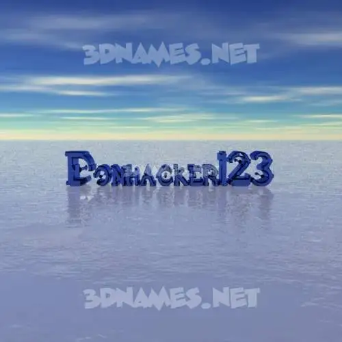 donhacker123 in Horizon style - 3D name wallpaper