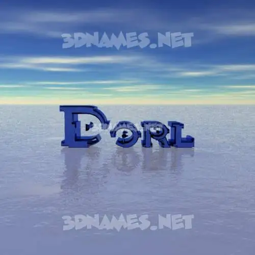 dorl in Horizon style - 3D name wallpaper dorl in Horizon style - 3D name wallpaper