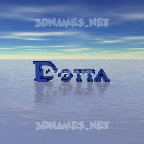 dotta in Horizon style - 3D name wallpaper dotta in Horizon style - 3D name wallpaper