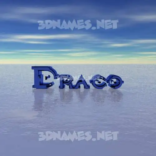 draco in Horizon style - 3D name wallpaper draco in Horizon style - 3D name wallpaper