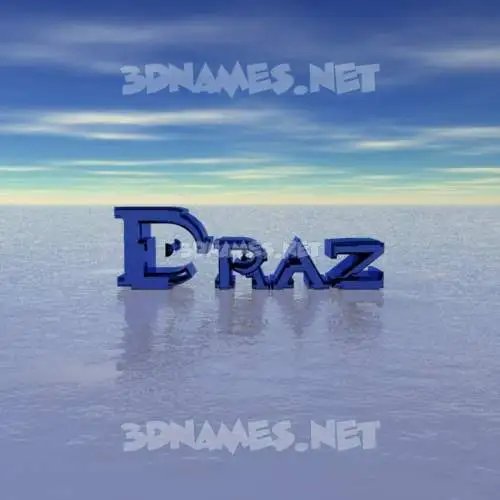 draz in Horizon style - 3D name wallpaper draz in Horizon style - 3D name wallpaper
