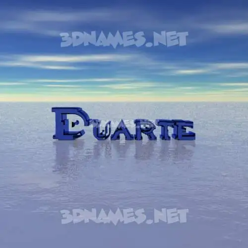 duarte in Horizon style - 3D name wallpaper