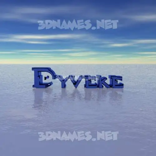 dyveke in Horizon style - 3D name wallpaper