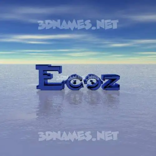 ecoz in Horizon style - 3D name wallpaper ecoz in Horizon style - 3D name wallpaper