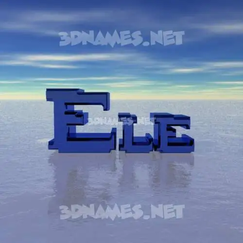 ele in Horizon style - 3D name wallpaper ele in Horizon style - 3D name wallpaper