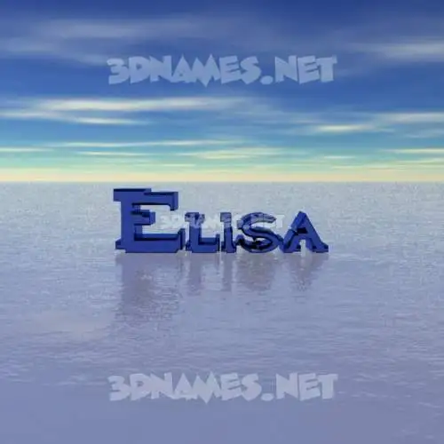 elisa in Horizon style - 3D name wallpaper elisa in Horizon style - 3D name wallpaper