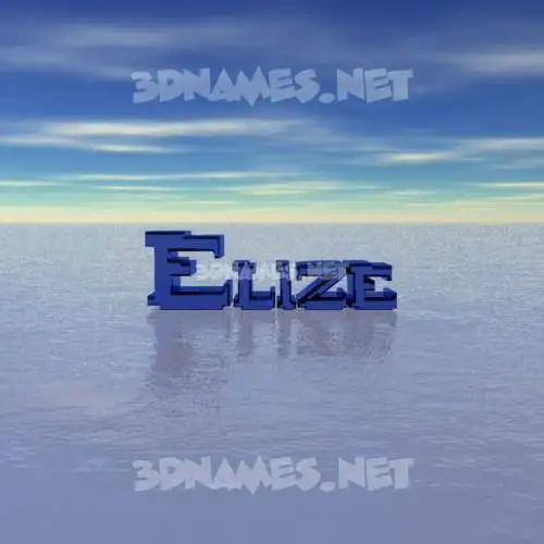 elize in Horizon style - 3D name wallpaper elize in Horizon style - 3D name wallpaper
