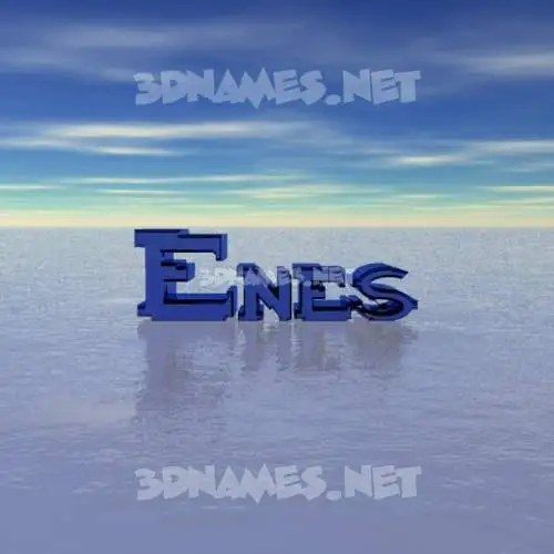 enes in Horizon style - 3D name wallpaper enes in Horizon style - 3D name wallpaper
