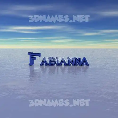 fabianna in Horizon style - 3D name wallpaper