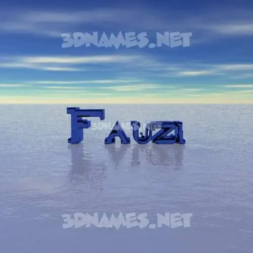 fauzi in Horizon style - 3D name wallpaper